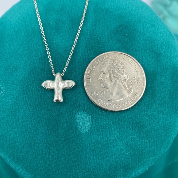 Tiffany & Co. Sliver Elsa Peretti Dove Bird Pendant Necklace - Picture 8 of 8